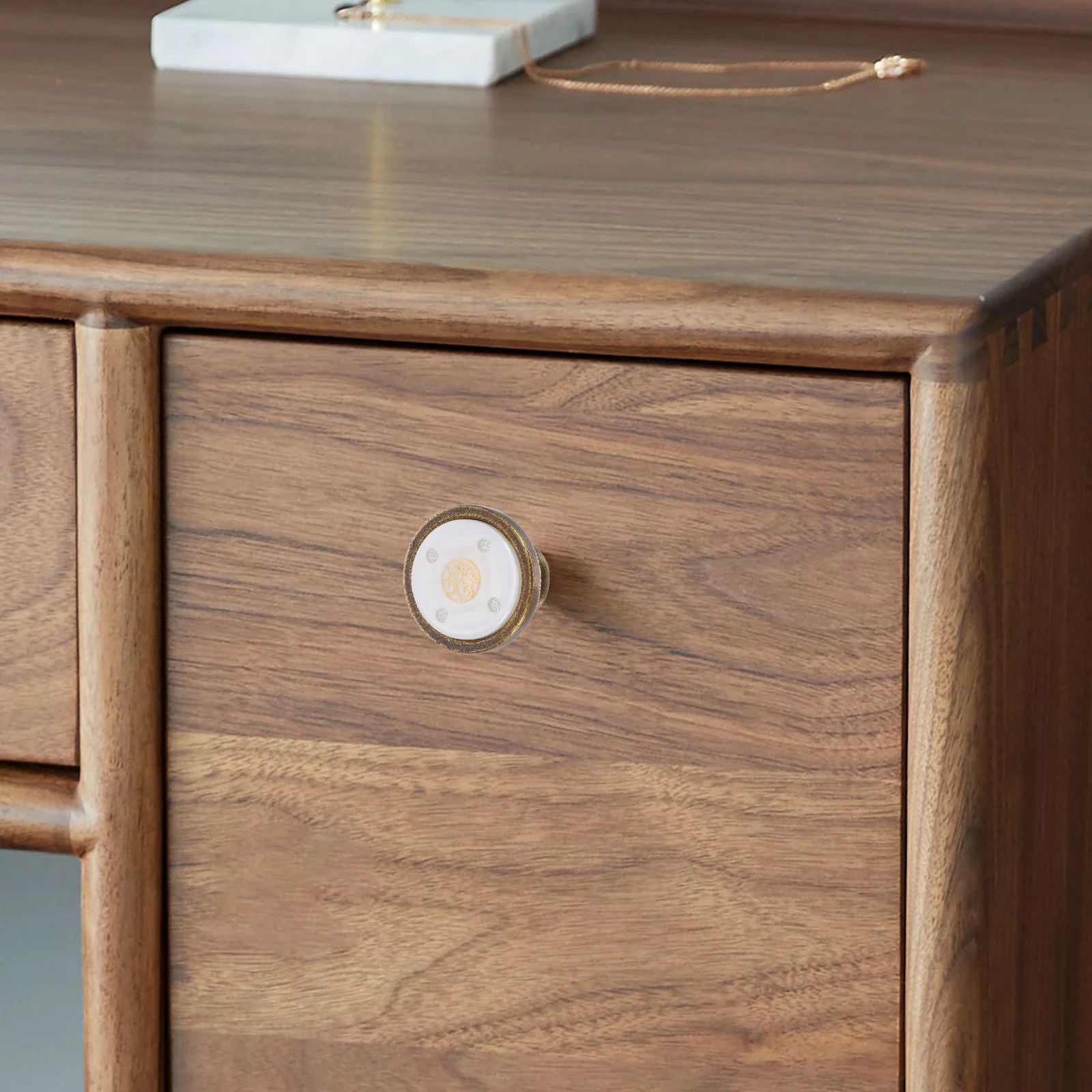 

4Pcs Round Single Hole Drawer Pulls Durable Kitchen Cabinet Knobs Furniture Handles for Home Cabinet Knobs Door Knob