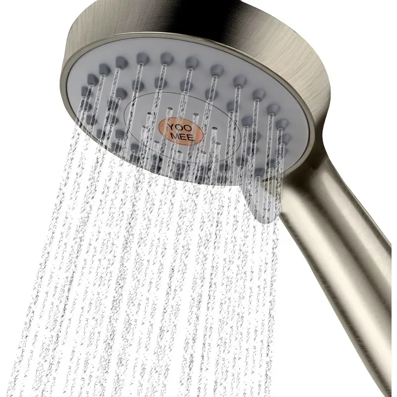 High Pressure Handheld Shower Head with Powerful Shower Spray against Low Pressure Water Supply Pipeline, Multi-functions,