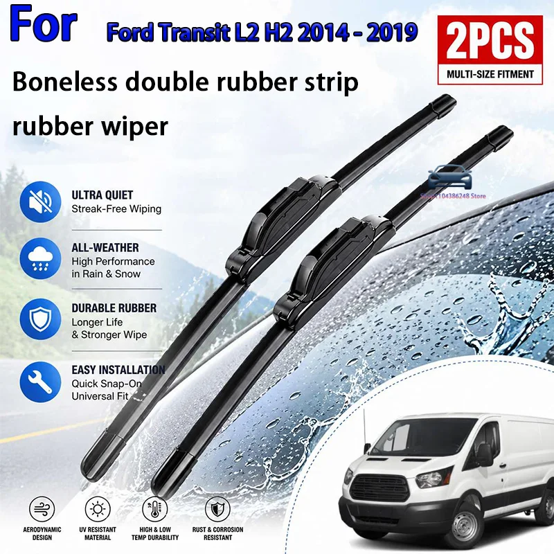 

Front Wiper Blades For Ford Transit L2 H2 2014 - 2019 Windshield Windscreen Window Car Rain Brushes 30"+20" Modification Parts