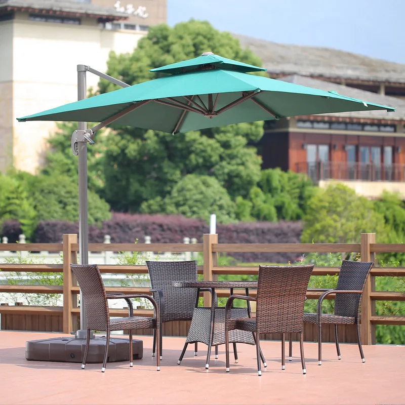 Outdoor courtyard parasol villa parasol security booth coffee milk tea shop 3 meters Roman umbrella outside the commercial stree