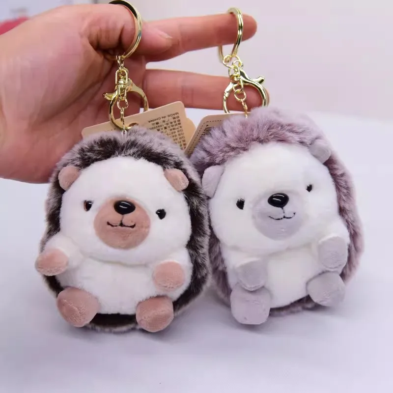 

Hedgehog Brother Pendant Key Ring Chain Bag Decoration Plush Toy Forest Friends Cartoon Wild Nature Animal Boy Girl Friend Gift