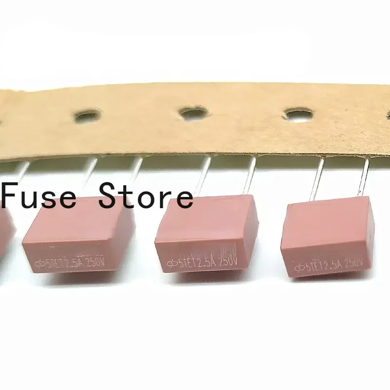 10PCS UL VDE Certification Of Square Fuse Tube 5te2.5a250v 2.5a Ampere Delay Slow Fuse.