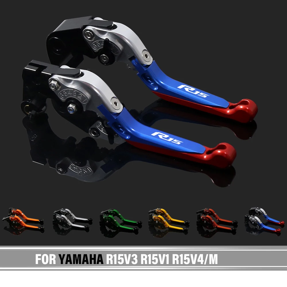 

Motorcycle Brake Clutch Levers Adjustable Handlebar Hand Grips ends Clutch For YAMAHA R15v3 2017-2019 2020-2021 R15V4/M 2020