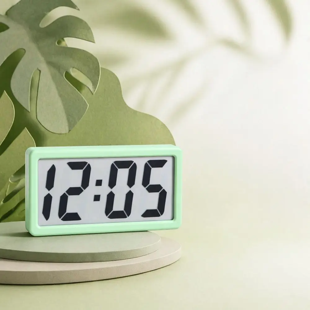 Modern LED Electronic Clock Hygrometer Sensor Magnetic Mount Desktop Wall Decoration Home Kitchen Tool