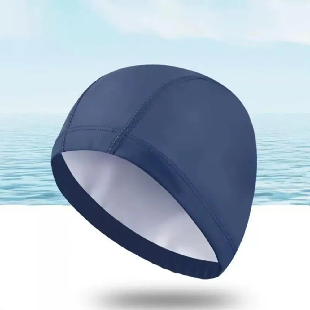Adults Swim Cap Breathable Swim Cap 2pcs Adult Swim Caps Set Water-resistant Elastic Swimming Hats Breathable Long Short for Men
