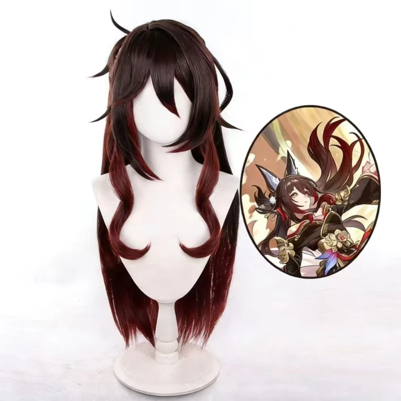 

Парик для косплея по аниме Honkai Star Rail, модель Tingyun Fugue, 80 см, красные волосы, термостойкий синтетический парик для Хэллоуина, косплея и ролевых игр