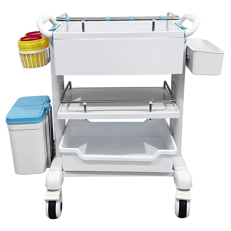 عربة الأدوية، عربة أدوات الأجهزة الطبية لسيارة الإنقاذ، عربة الرضاعة ذات درج إسعاف متعدد الطبقات