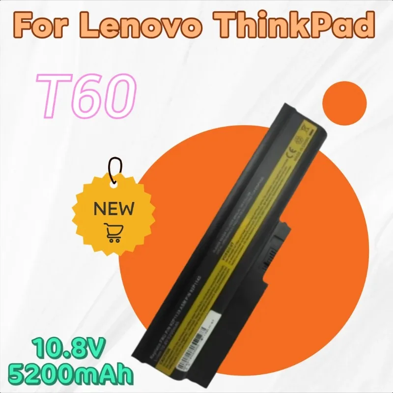 جديد استبدال بطارية الكمبيوتر المحمول 10.8 فولت 5200 مللي أمبير T60 لينوفو ثينك باد T60P T61 T61p R500 W500 SL300 SL400 42T5233 92P1137