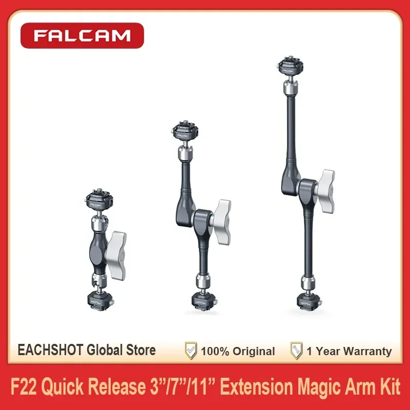 

Falcam F22 Quick Release 3/7/11 Inch Extension Magic Arm Kit with Dual Ball Heads for DSLR Camera Stabilizer Tripod Monitor