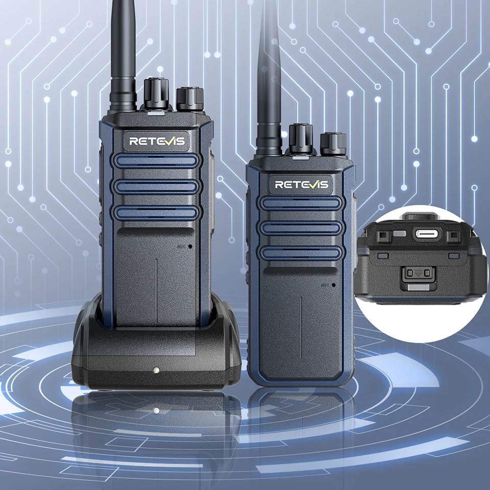 Retevis RT86A Walkie-Talkie, professionell, große Reichweite, lange Akkulaufzeit, langlebig, 2500 mAh, Zwei-Wege-Radio für Outdoor-Geschäfte – Detail 10