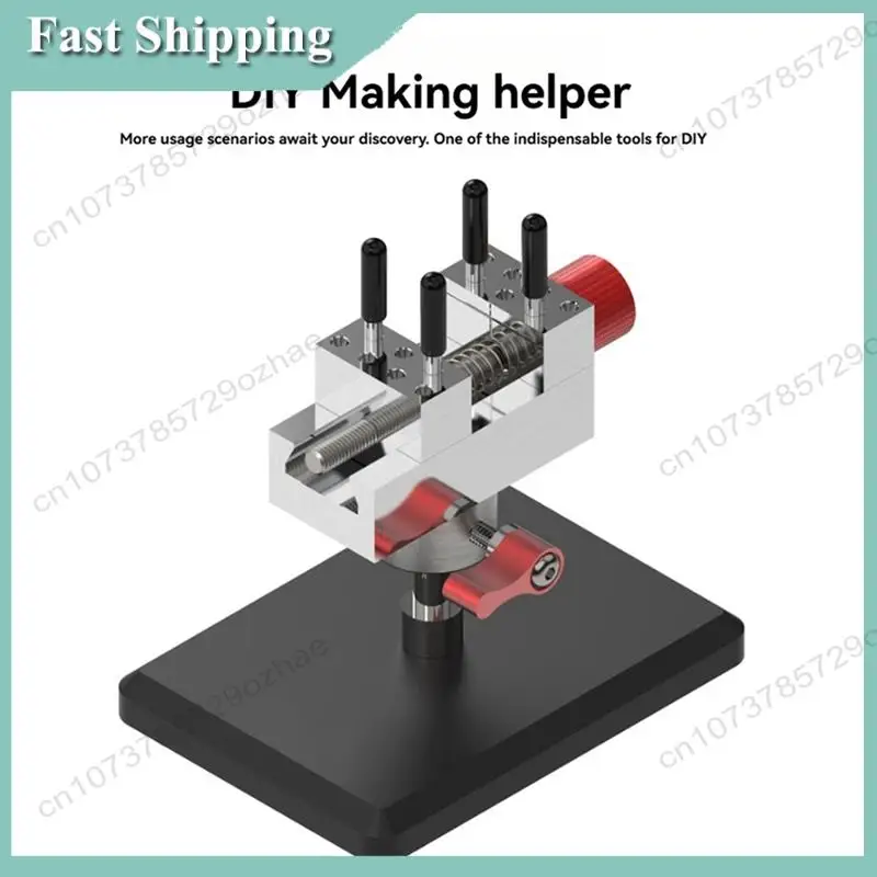 -A01R Stainless Steel Slide Rail Clamps Bench Vise 45° Adjustable Precision Model Making Tools For Modeling Bench
