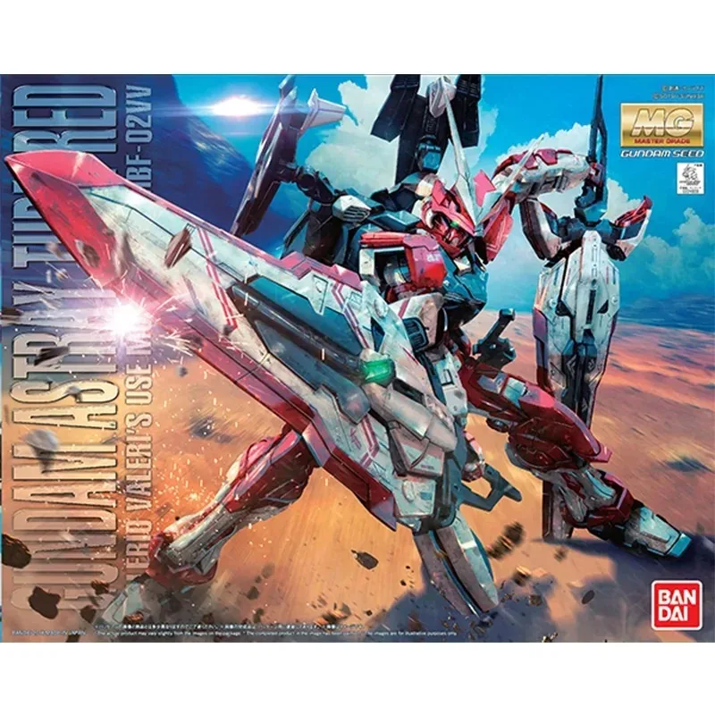 In Stock Original Bandai Gundam Anime MG 1/100 Gundam Astray Turn Red Assembly Anime Action Figure Model Toys Collection Gifts