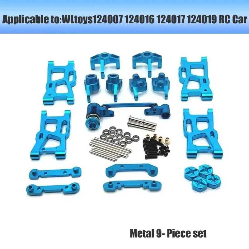 Wltoys 124016 124017 124019    RC CAR Upgrade Metalen Retrofit Trekstang Staart Kolom Behuizing Motor Gear Hond Bot Differentieel Onderdelen