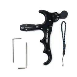 Toparchery Arco Compuesto 360 Liberación 4 Dedos Ajustable Caza Tiro