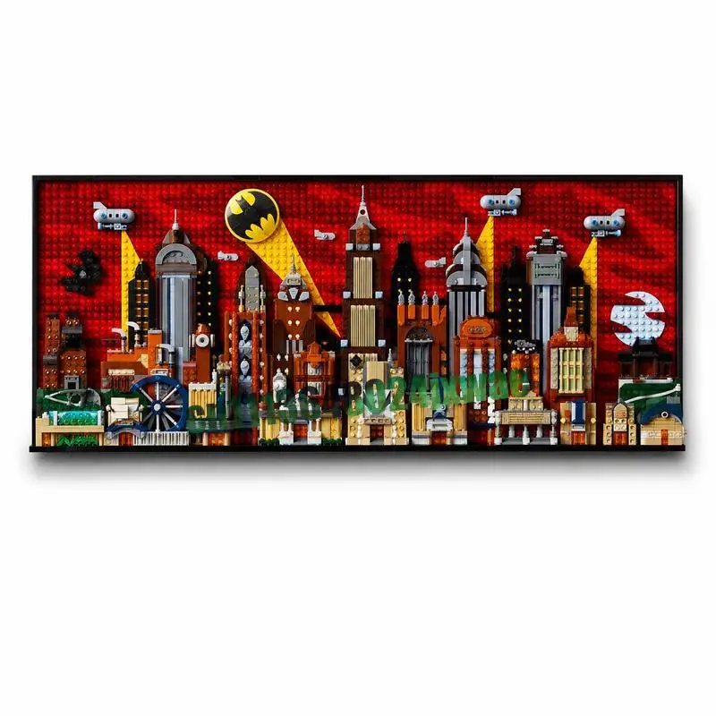 4210 PCS City Skyline MOC Model Custom Puzzle Architecture DIY Assembly Educational Building Blocks Collection Popular Display