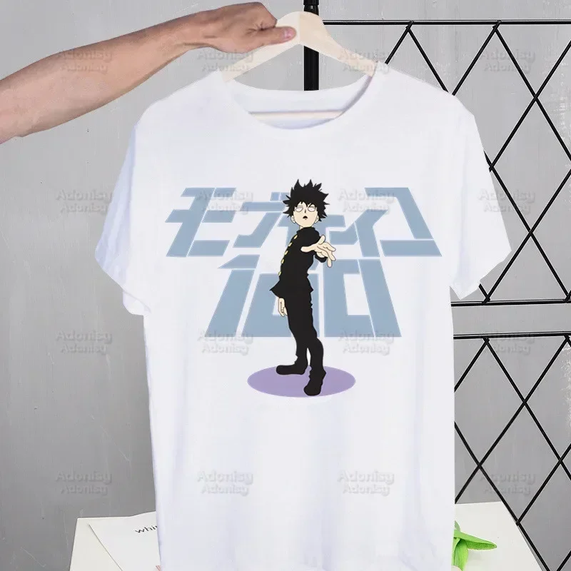 Mob Psycho 100 Shigeo Kageyama T Shirt Men Retro Washed Tops Tees Harajuku One Anime Manga Tshirt Streetwear Hip Hop T-shirts view 5