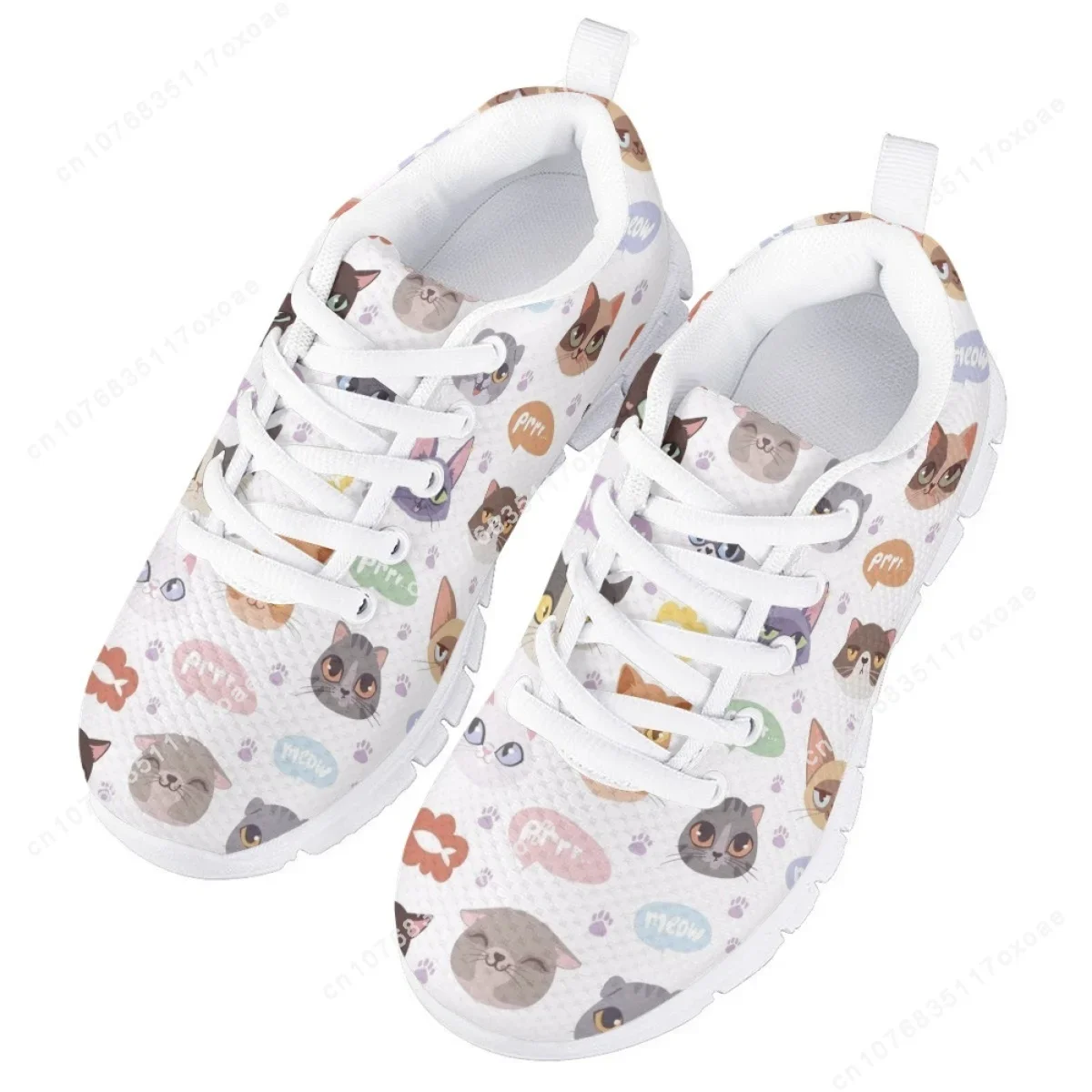 Kawaii Cartoon Katzen pfoten muster verschleiß feste Kinder laufschuhe für Jungen Mädchen schnüren Komfort Männer Basketball Turnschuhe neu