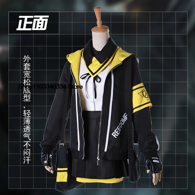 Hot Game Girls Frontline Cosplay UMP45 Cosplay Costume Wig Bags Party Daily Uniform Cosplay Costume Top Skirts Scarf Gloves Set