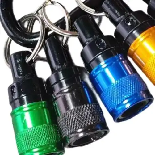 6Pcs Lightweight Carabiner Socket Extension Rods 1/4 Inch Quick Change Drill Bits Set For Outdoor Camping Hiking Power Tools