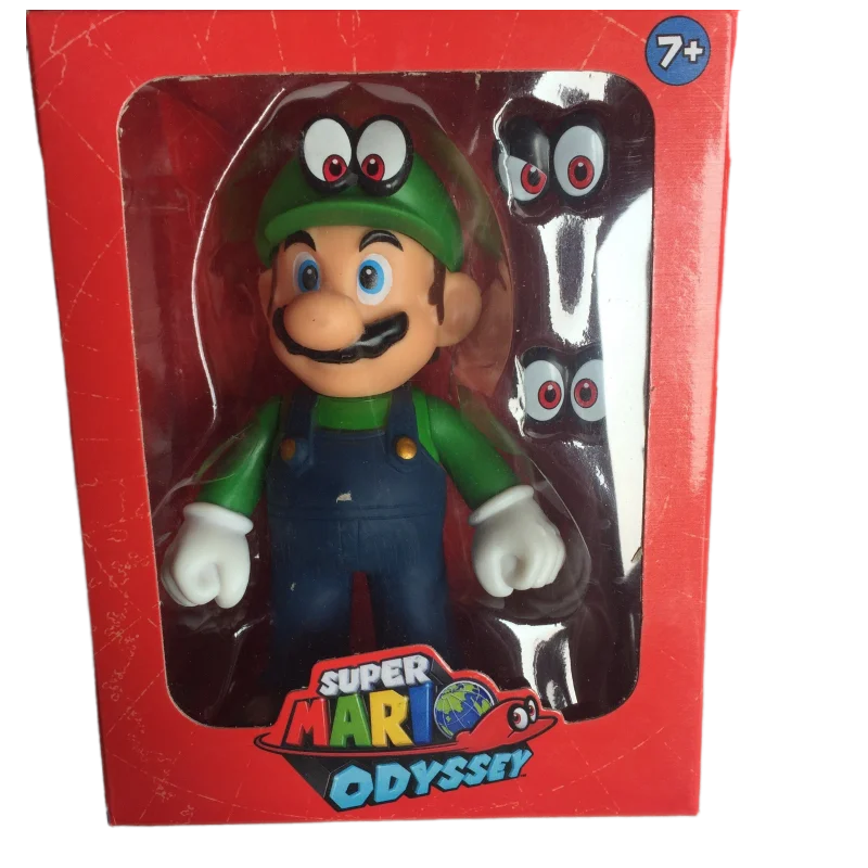 Super Mario Bros Luigi boy's New custom Creative Figure Model Ornament Anime Cartoon Vinyl Doll giocattolo per le vacanze dei bambini