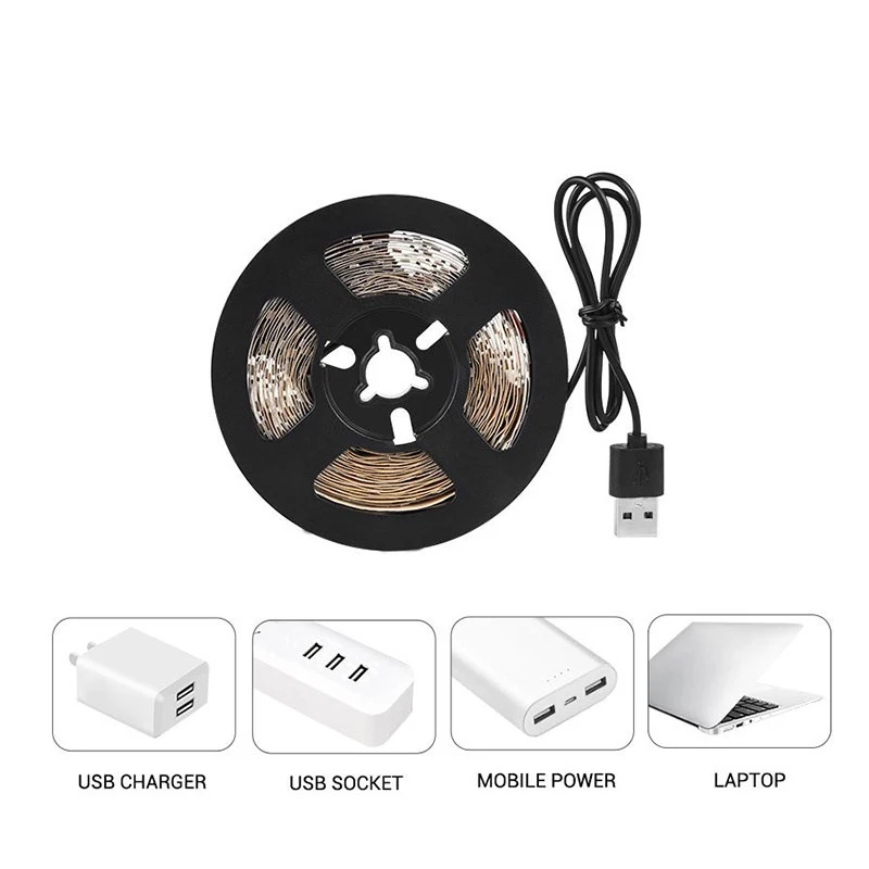 USB LED Grow Light Full Spectrum Plant Light Grow LED Strip Phyto Lamp for Vegetable Flower Seedling Growing DC 5V