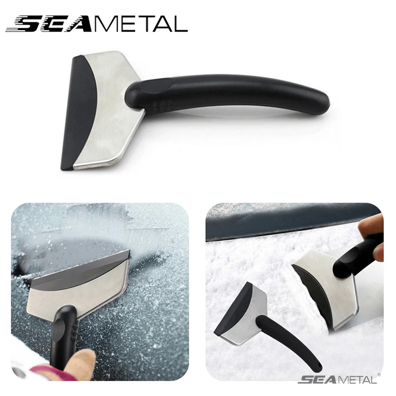 SEAMETAL Car Ice Scraper Snow Removal Shovel Winter Windshield Window Snow Cleaning Scraping Tool Auto Ice Breaker Snow Shovel