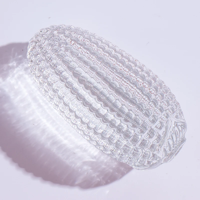 Creative Crystal Corn Model Ornament Colorful Maize Glass Crafts Paperweight Photography Props Home