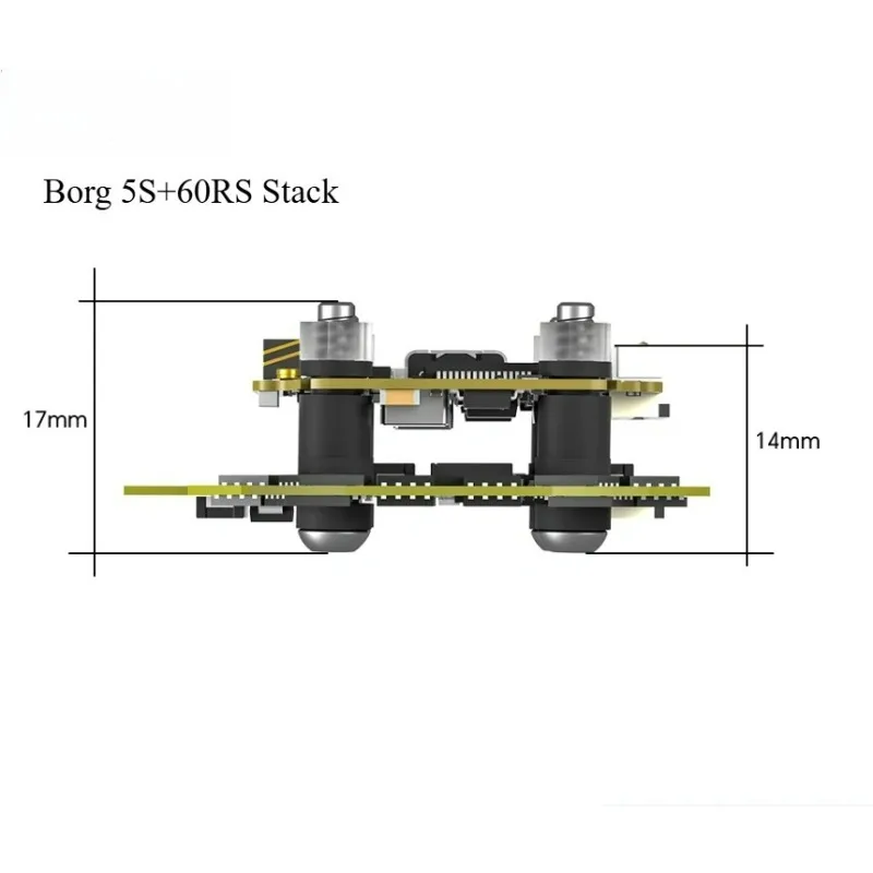 Original NEW Borg 5S RX Stack with Borg 5S RX FC Flight Controller / Borg 60RS ESC for FPV Racing Parts Camera Accessories