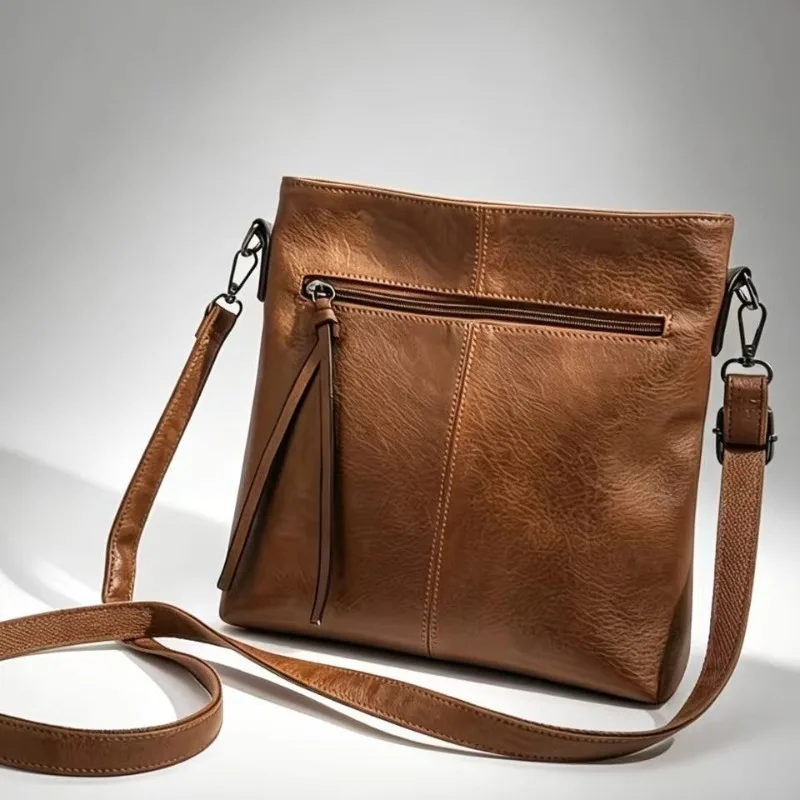 New PU Leather Women Wallet & Bag, Vintage Casual Ladies Small Shoulder Crossbody Bag