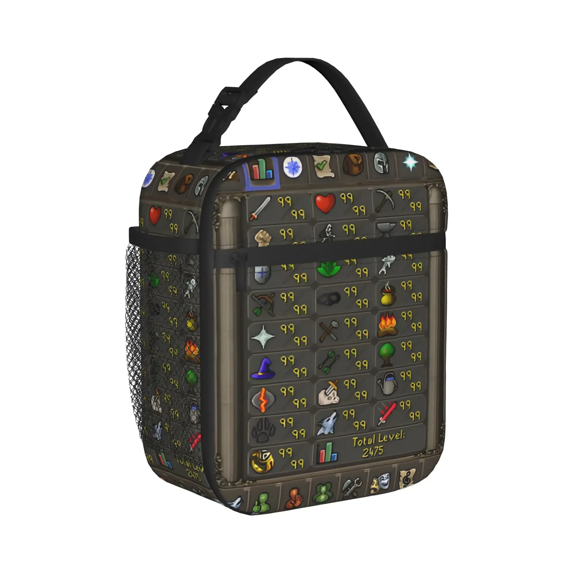 Old School RuneScapes Merch Insulated Lunch Bag For Outdoor  Storage Food Boxes Portable Cooler Thermal Lunch Box