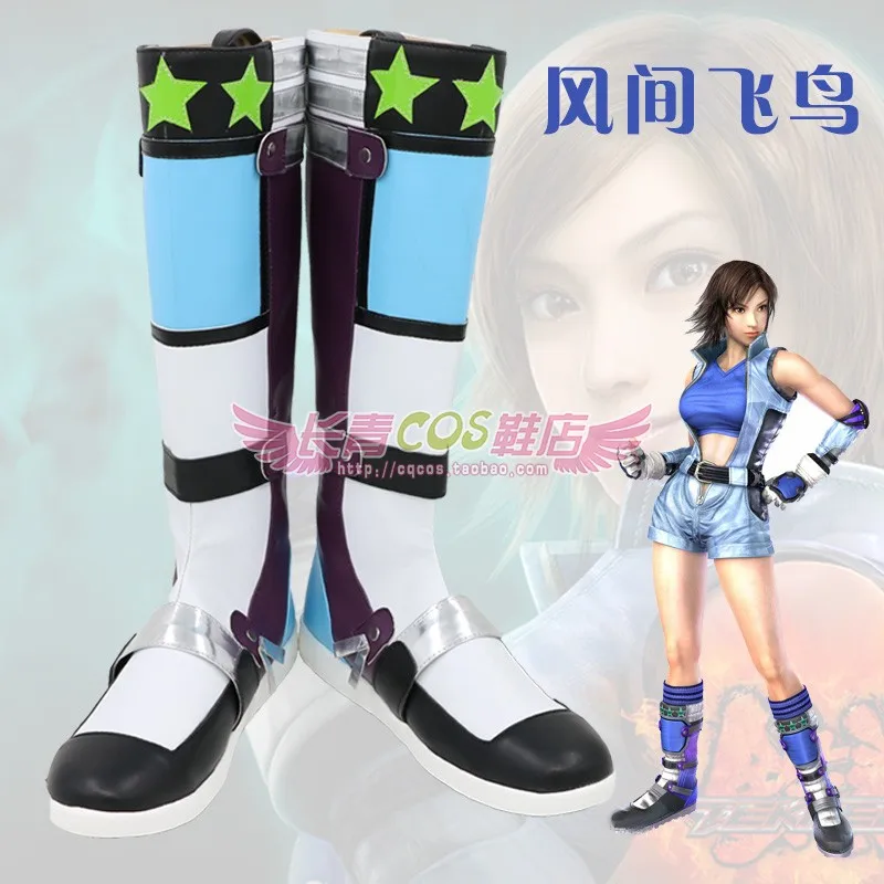 Game Tekken 8 Asuka Kazama Cosplay Shoes Boots PU Leather For Halloween Christmas Carnival Role Play Party Props For Women Men