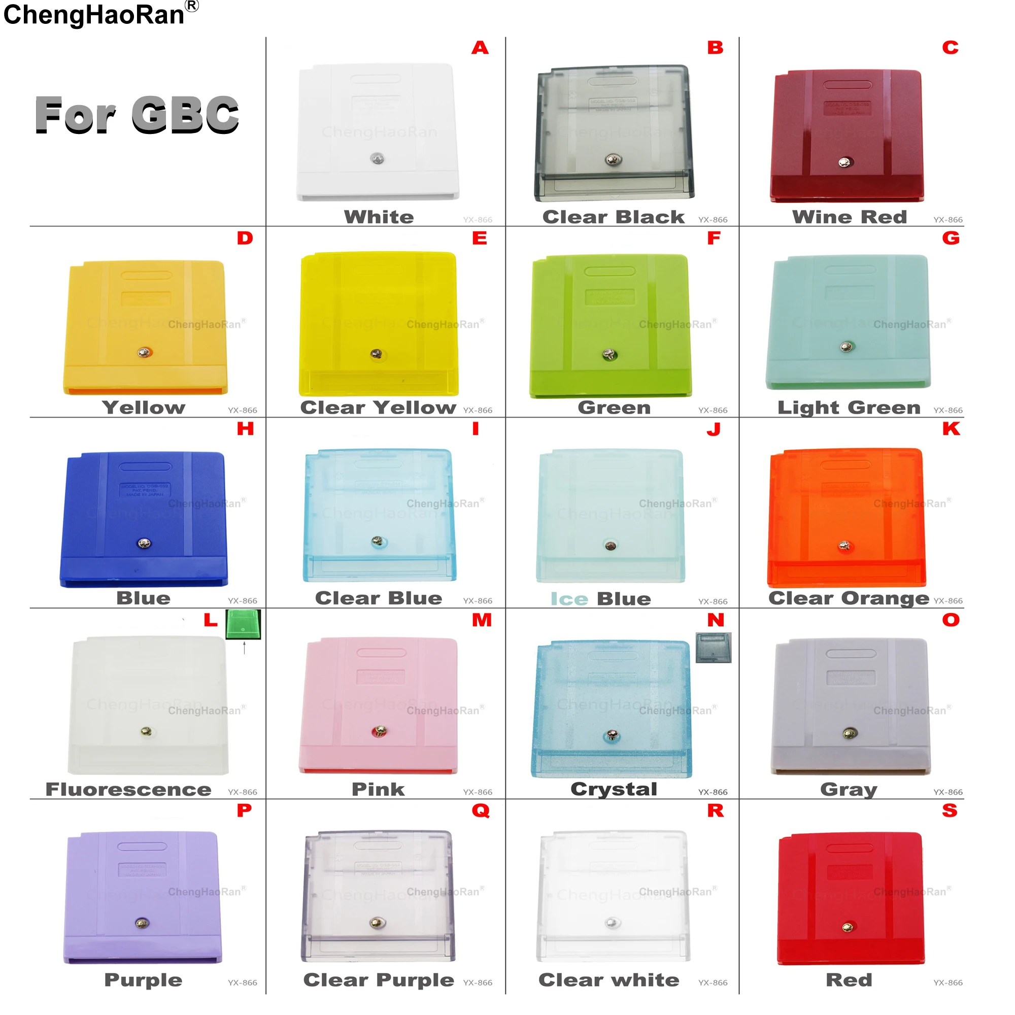 

19Colors 1pcs Game Card Housing Box Case Replacement For GBA SP Game Cartridge Housing Shell For GB GBC Card Case
