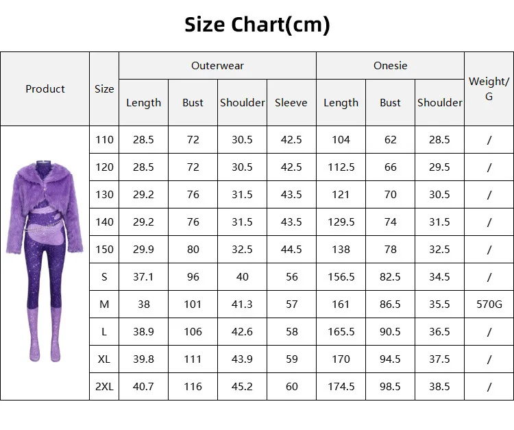 ガゼルコスプレ衣装ボディスーツコートウエストチェーン漫画動物園ファンタジアパープルジャンプスーツベルトハロウィンカーニバルパーティー変装スーツ