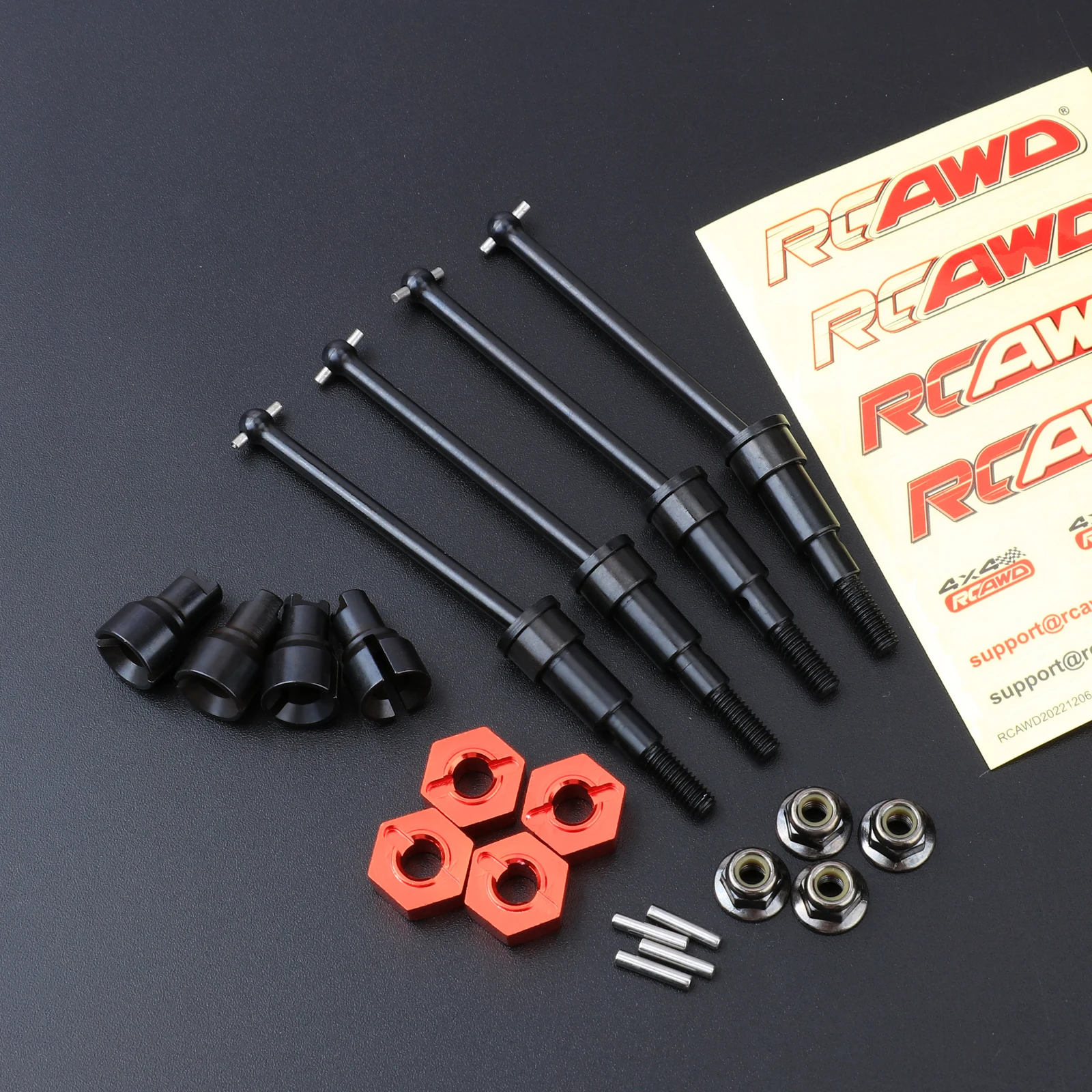 RCAWD Steel CVD Drive shaft +5.5MM wheel hex adapter + Diff Cup for 1/18 ARRMA ARA2102 GRANITE TYPHON GROM upgrades parts