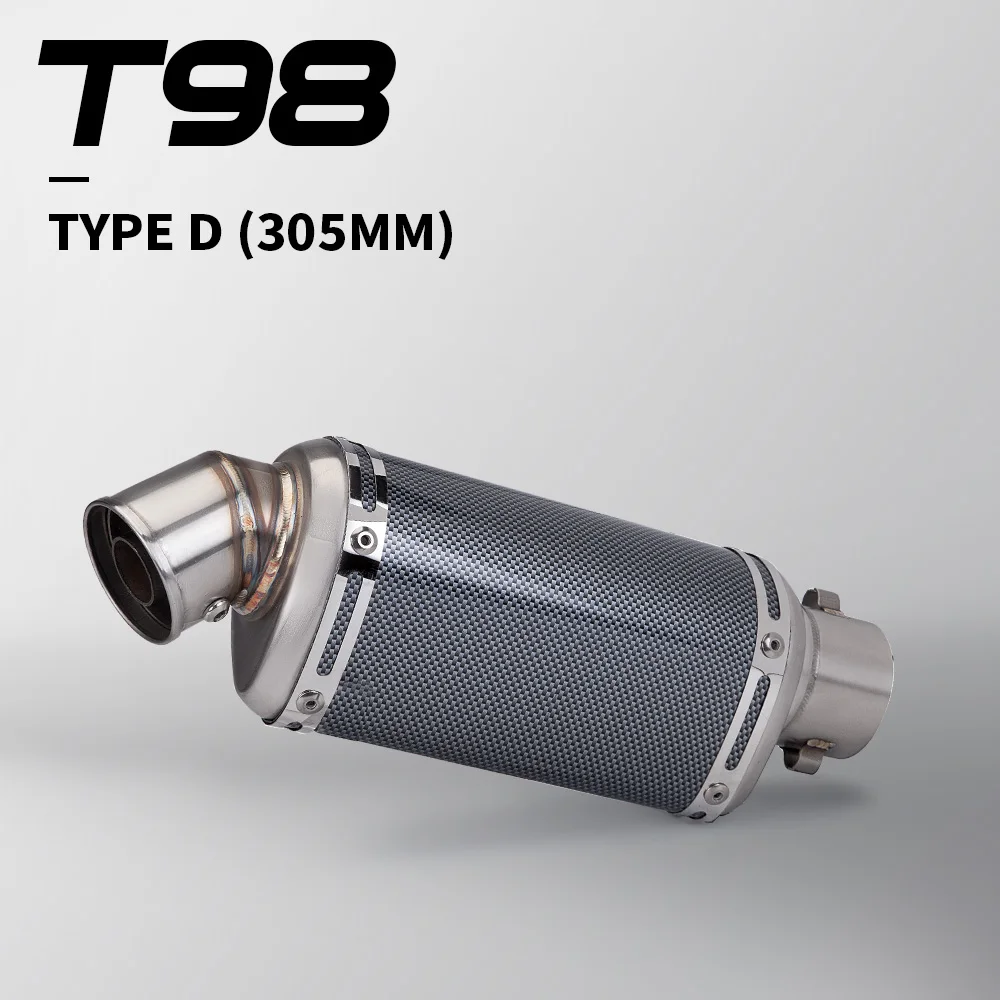 Universal Motorcycle EXHAUST Scooter Modified Muffler escape Slip On CBR 125 250 CB400 CB600 Z750 T98 view 4