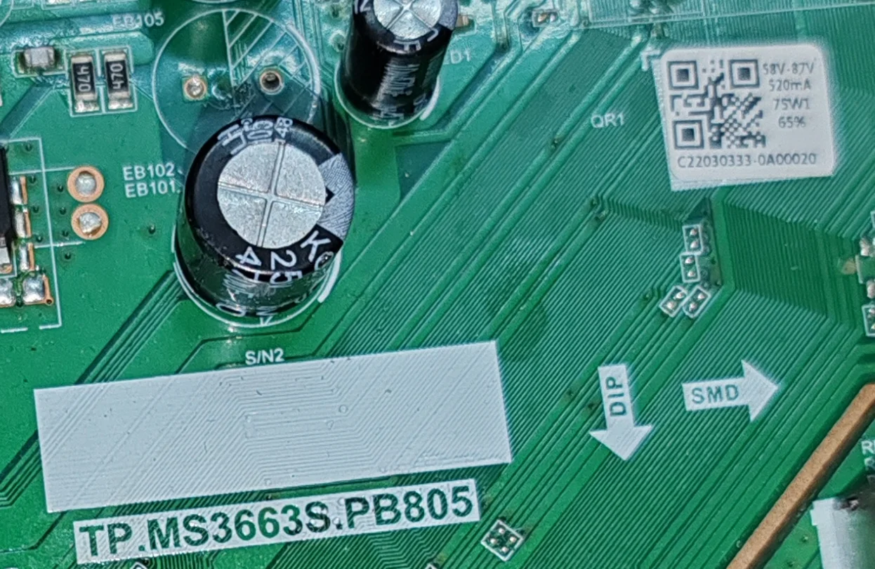 TP.MS3663S.PB805 اللوحة الأم للتلفزيون ثلاثة في واحد، صورة مادية، تم اختبارها لـ 3 أنواع من الواجهات وتحقق من الواجهات