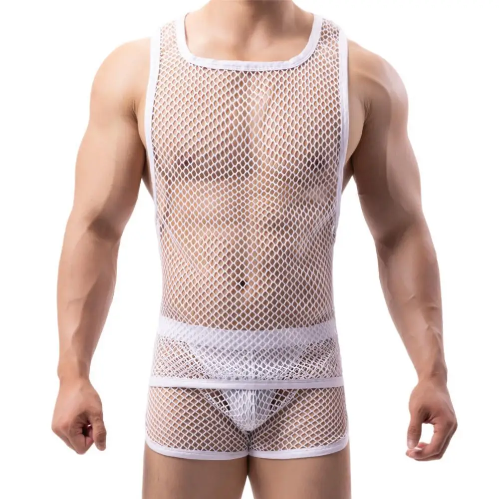 BRAVE PERSON-Maillot de corps en maille pour homme, vêtement de musculation, de fitness, d'entraînement, à la mode