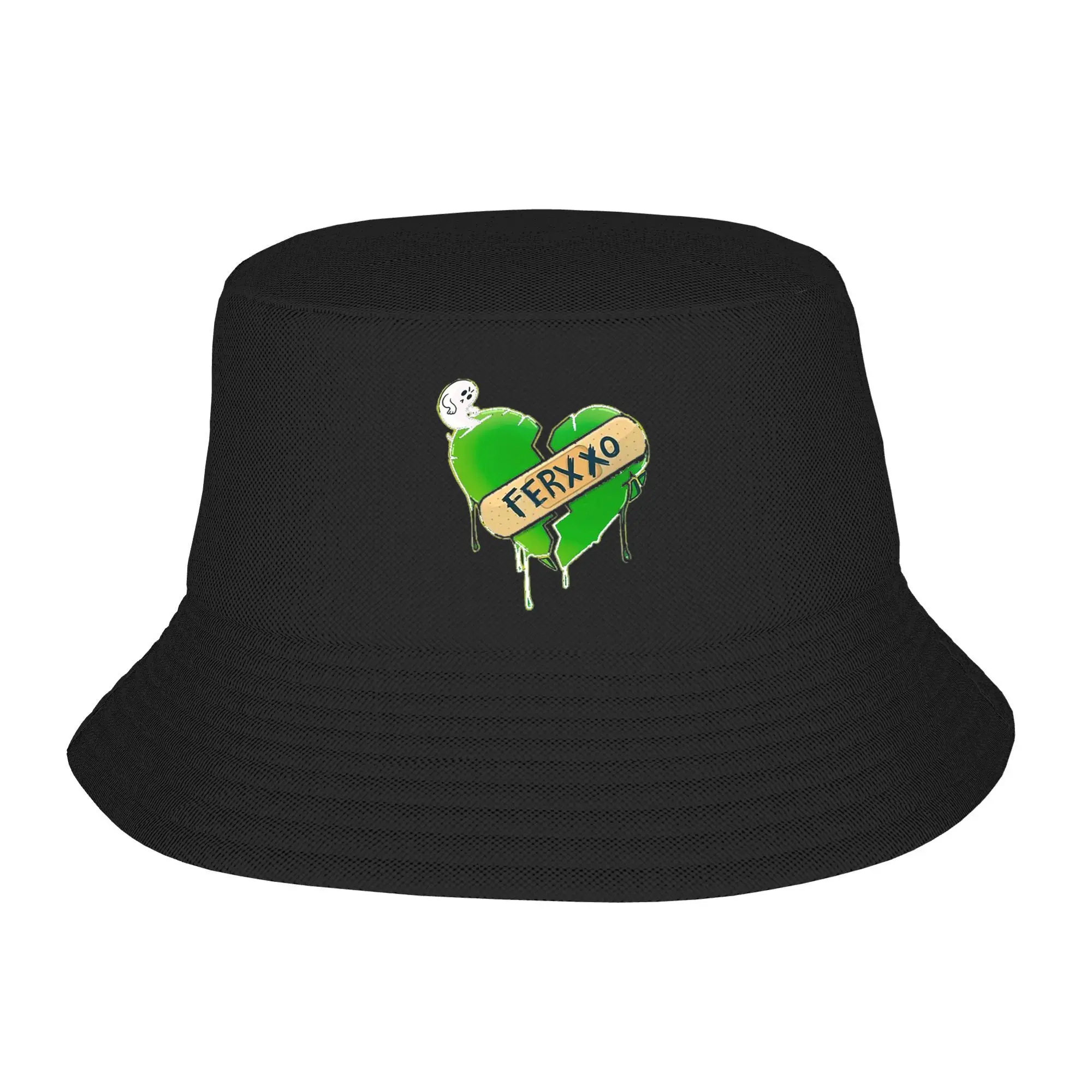 

Broken heart EL FERXXO sticker Bucket Hats Panama Hat Children Bob Hats Outdoor Fisherman For Summer Beach Fishing Unisex Caps