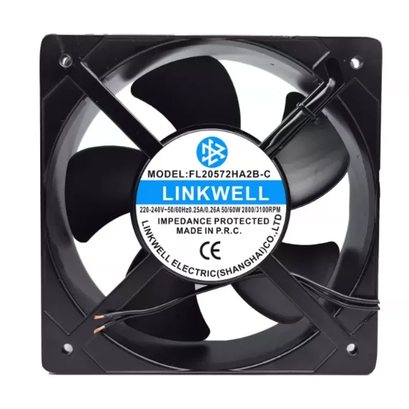 For New LINKWELL FL20572HA2B-C AC220-240V 0.25A 50W 3100 rpm Fan
