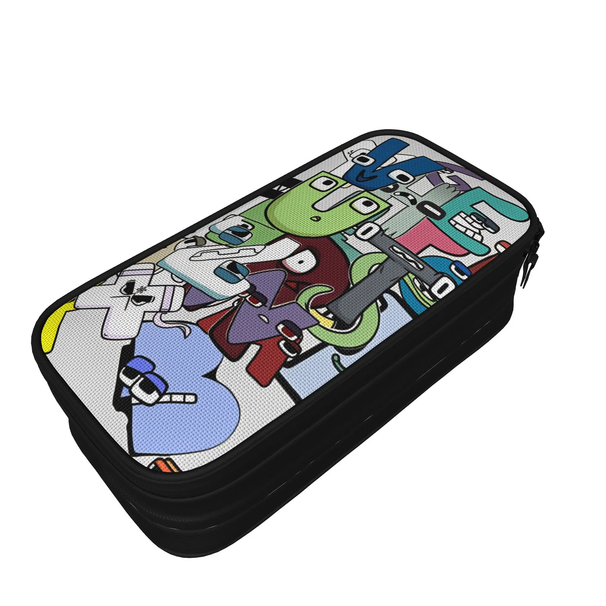 Cool Pencil Case Alphabet Lores  Pen Box  Back To School Pencil Cases Kids Canvas Design School Supplies
