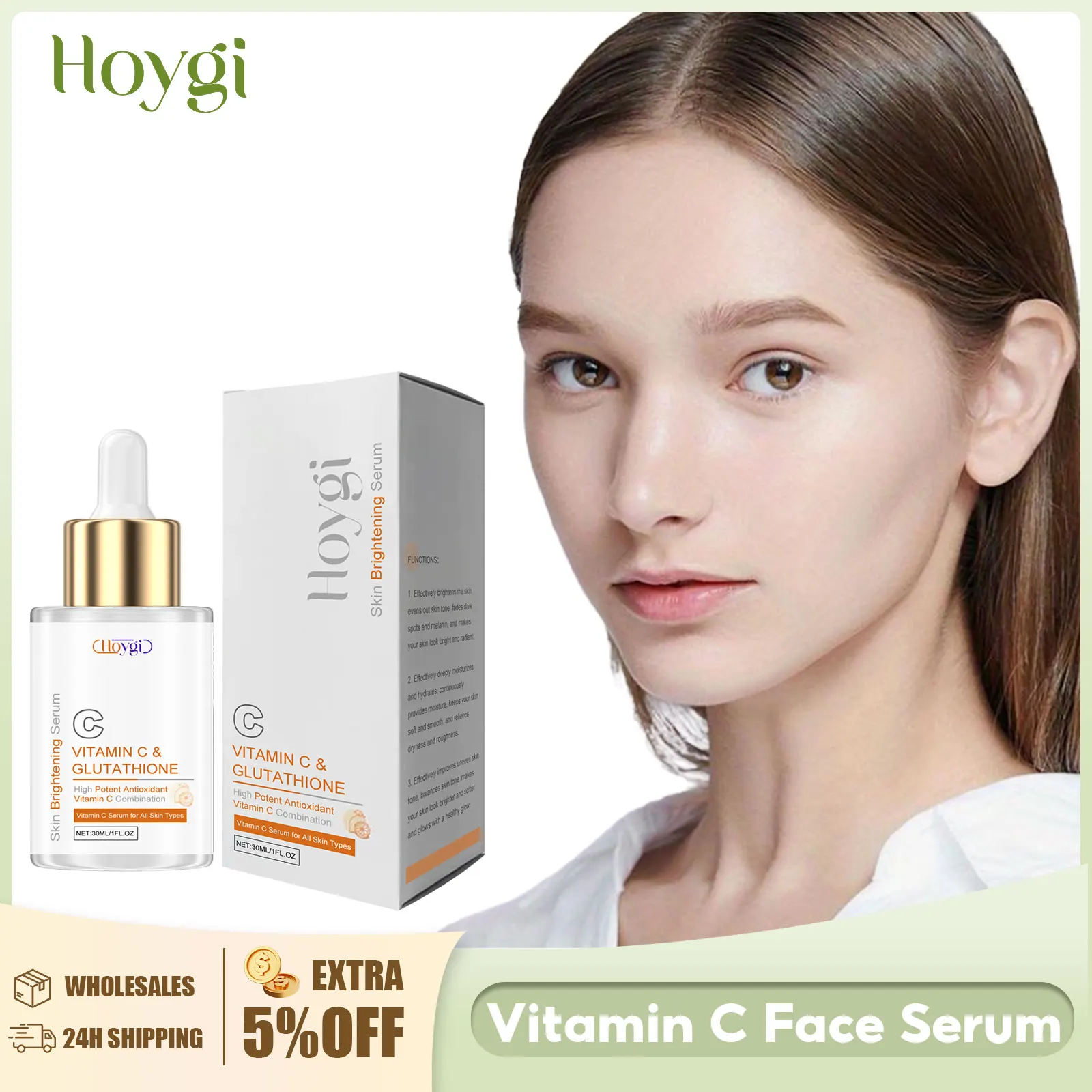 

Vitamin C Serum Dark Spots Corrector Fade Melanin Remove Fine Lines Even Skin Tone Shrink Pores Nourish Brightening Face Essence