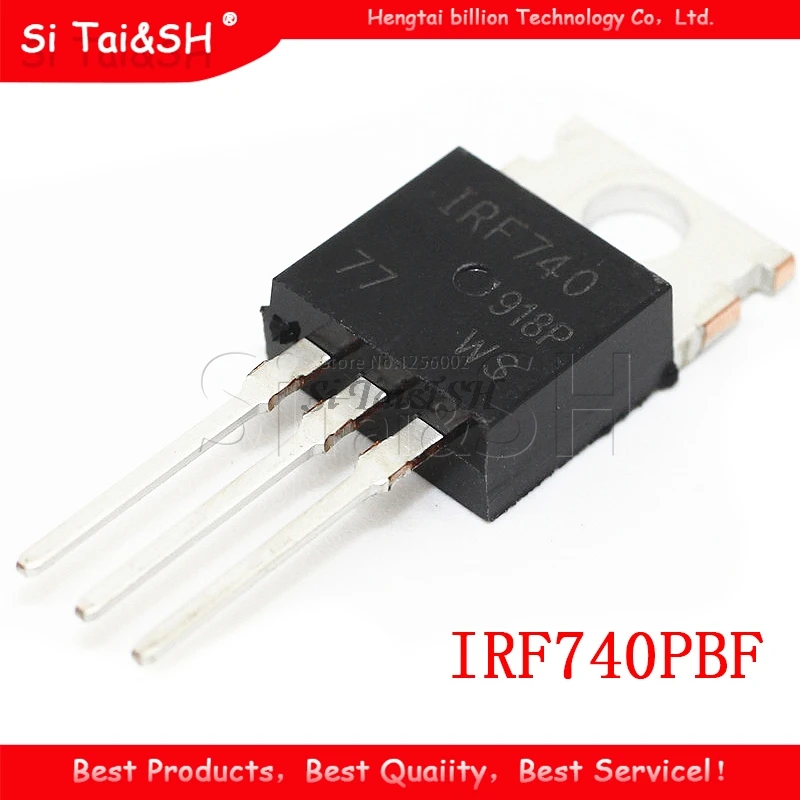 10 قطعة IRF740PBF IRF740 IRF740P غلاف مقاوم للماء