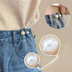Fashion Double Pearl Brooches for Women Sweater Collar Needle Brooch Pins Anti-glare Clothing Accessories