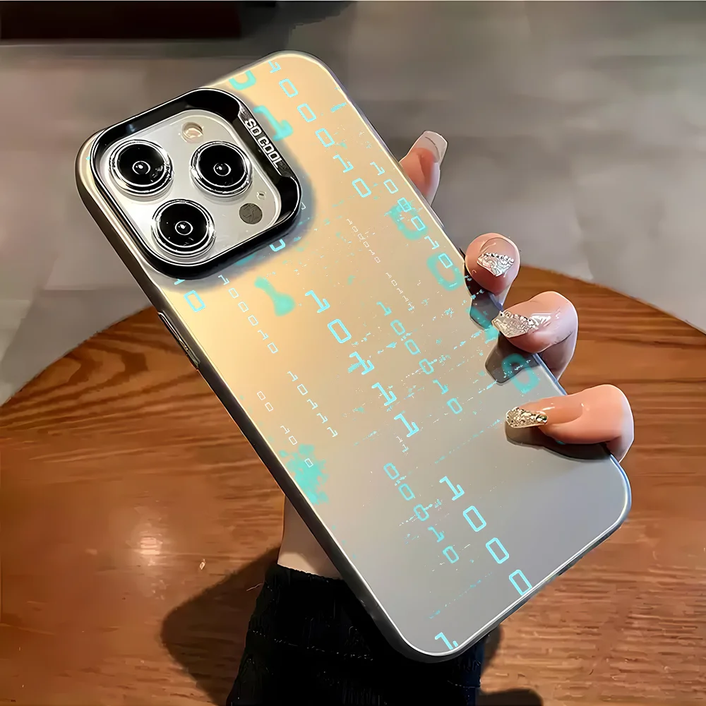 

Fashion Data Code Phone Case Fashion Case For IPhone 16 15 14 13 12 11 Mini Pro Max X XR XSMAX 8 7 Plus Anti Fall Matte Back Cov