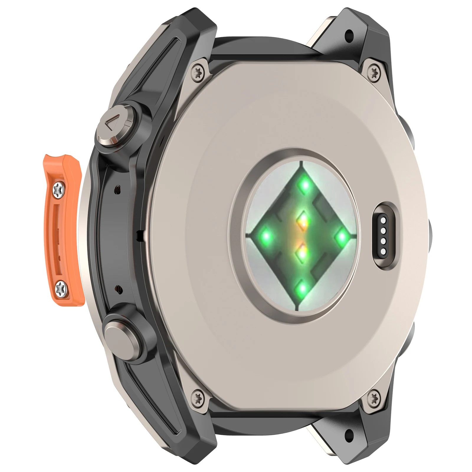 Metallischer Anti-Kollisions-Streifen für Garmin Fenix 8, Tactix 8, Quatix 8, Fenix 9/8 47mm 51mm Smartwatch, Stoßfänger-Zubehör, Schutzhülle – Detail 6