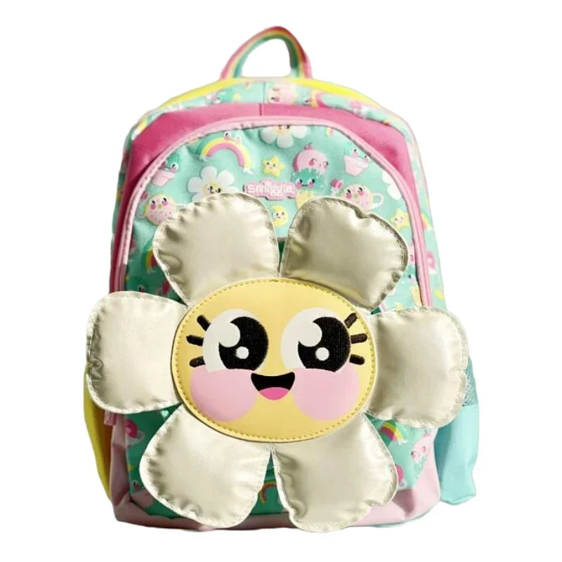 Smiggle Green Sunflower Se Ries Pen Bag Women Makeup  Portable Storage Bag Cute Holiday Gifts