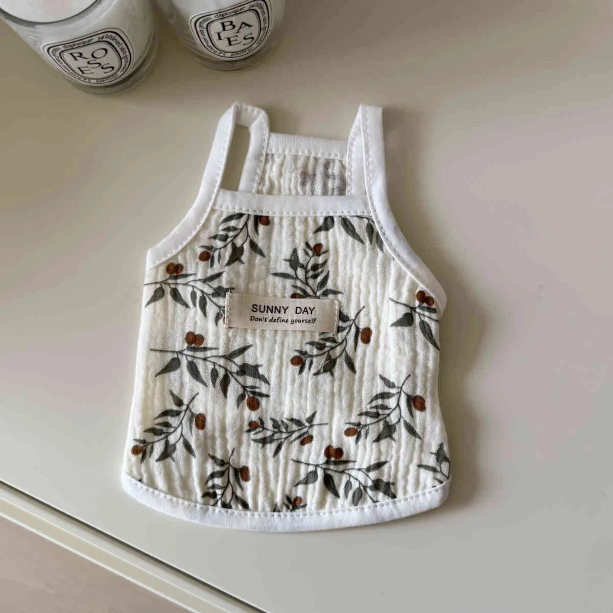 

Small Animal Pattern Dog Clothes Teddy Summer Sleeveless Suspenders Cute Pet Sun Undershirt Bichon Anti-shedding T-shirt