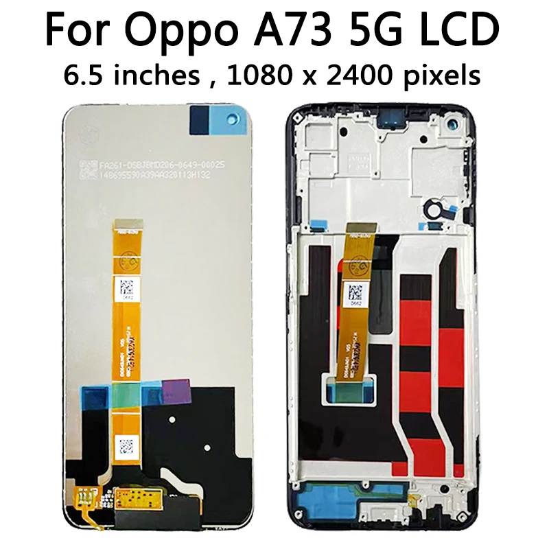 Wysokiej jakości wyświetlacz LCD 6.5 cala z ekranem dotykowym do Oppo A73 5G CPH2161, zamiennik wyświetlacza LCD z digitizerem do Oppo A73 5G. — zdjęcie produktu 5