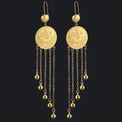 Muslim Ancient Coins Fashion Earrings Luxury Ladies Earrings Arabic Currency Symbol Earrings Luxury Quality Jewelry Vintage