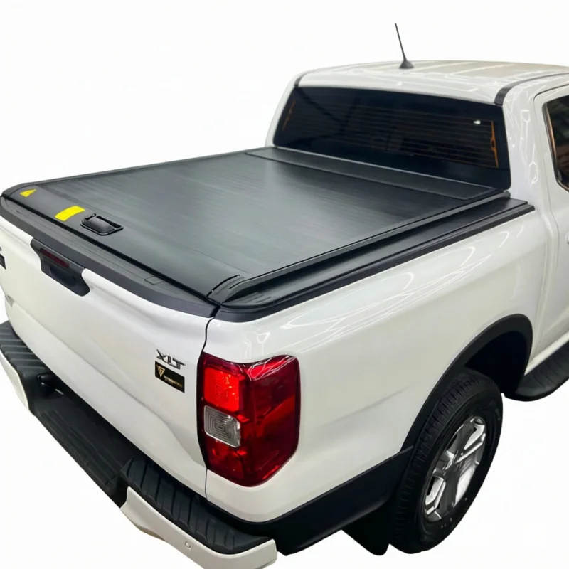 High Quality OEM Custom Aluminum Manual Retractable Roller Tonneau Cover Weatherproof No Drilling Pickup Bed Part